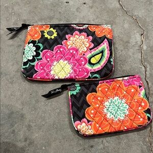 Vera Bradley Vibrant Floral Pouch Set